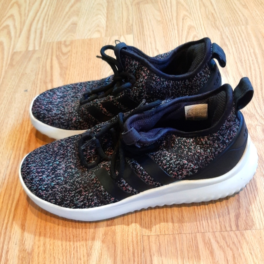 Adidas Cloud Foam Ultimate Bball Slip On Athletic Variegated Sneaker Shoes